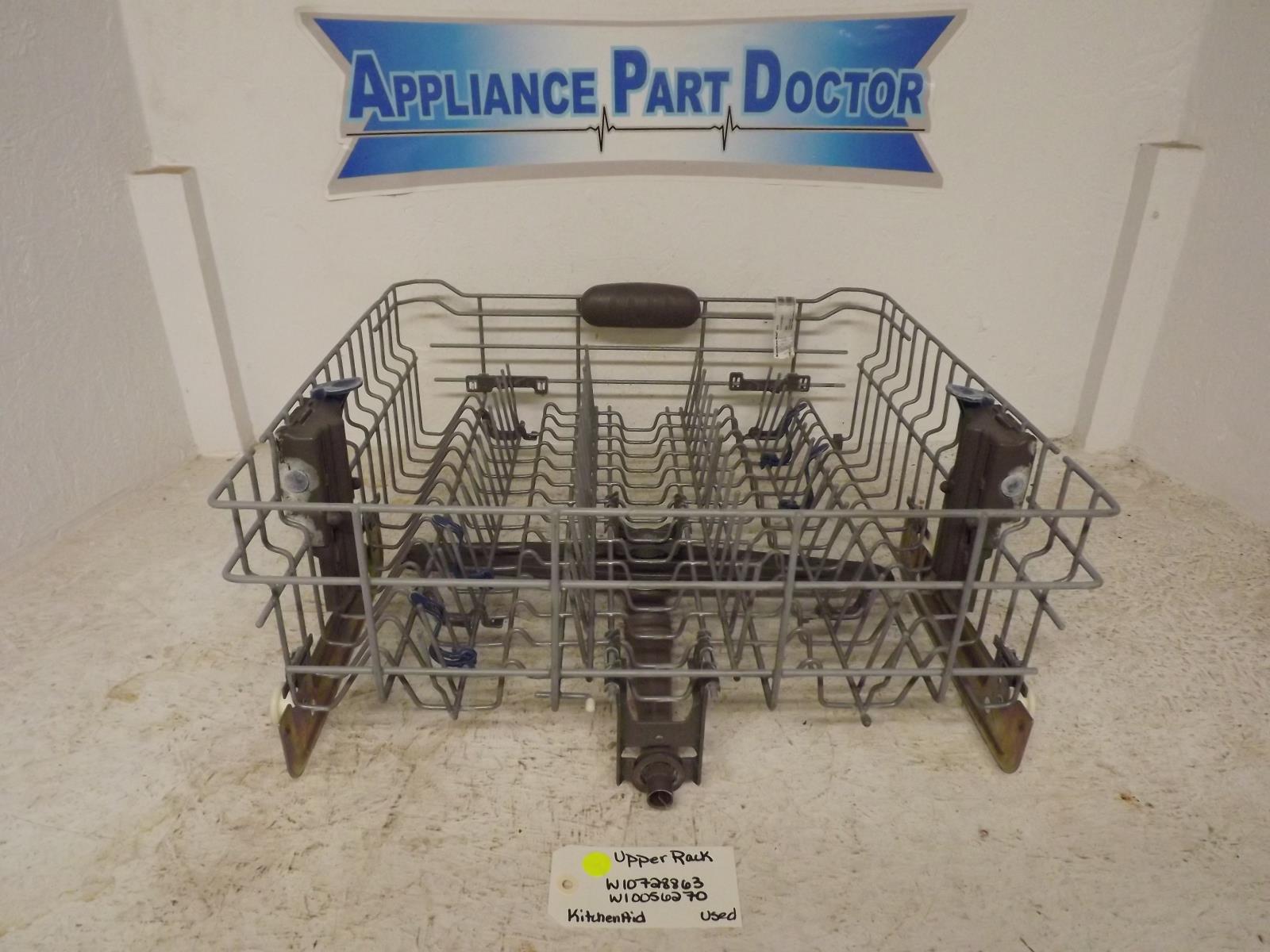 KitchenAid Dishwasher W10728863 W10056270 Upper Rack Used KitchenAid Dishwasher W10728863 W10056270 Upper Rack Used
